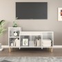 Hochglanzweißer TV-Schrank aus Sperrholz, 100 x 35 x 55 cm von vidaXL, TV-Möbel - Ref: Foro24-821174, Preis: 58,09 €, Rabatt: %