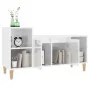 Hochglanzweißer TV-Schrank aus Sperrholz, 100 x 35 x 55 cm von vidaXL, TV-Möbel - Ref: Foro24-821174, Preis: 57,41 €, Rabatt: %