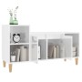 Hochglanzweißer TV-Schrank aus Sperrholz, 100 x 35 x 55 cm von vidaXL, TV-Möbel - Ref: Foro24-821174, Preis: 58,09 €, Rabatt: %