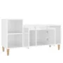 Hochglanzweißer TV-Schrank aus Sperrholz, 100 x 35 x 55 cm von vidaXL, TV-Möbel - Ref: Foro24-821174, Preis: 57,41 €, Rabatt: %