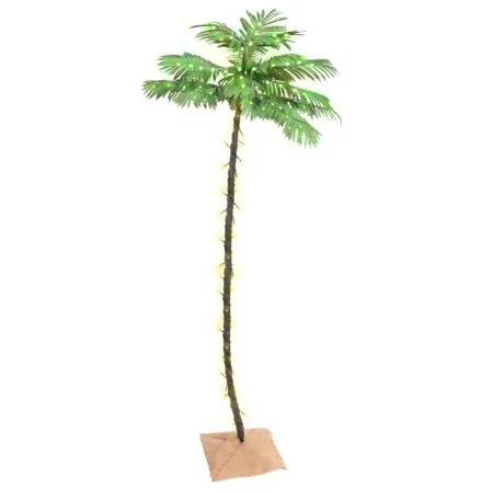 Artificial palm tree with 136 warm white LEDs 220 cm by vidaXL, Christmas trees - Ref: Foro24-345139, Price: 63,82 €, Discoun...