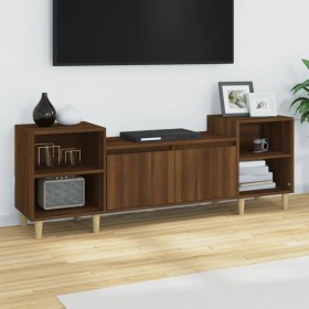 TV-Schrank aus braunem Eichensperrholz, 160 x 35 x 55 cm von vidaXL, TV-Möbel - Ref: Foro24-821195, Preis: 91,50 €, Rabatt: %