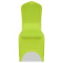 Funda de silla elástica 4 unidades verde