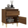 Nachttische 2 Einheiten braune Eiche 40x35x50 cm von vidaXL, Schließfächer und Lagerschränke - Ref: Foro24-821841, Preis: 66,...