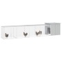 Gallinero de acero galvanizado gris 500x91x100 cm