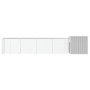 Gallinero de acero galvanizado gris 500x91x100 cm