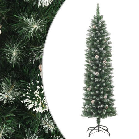 Narrow artificial Christmas tree with PVC support 180 cm by vidaXL, Christmas trees - Ref: Foro24-345166, Price: 58,61 €, Dis...