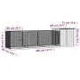 Anthracite galvanized steel chicken cage 400x91x100 cm by vidaXL, Cages and habitats for small animals - Ref: Foro24-3106453,...