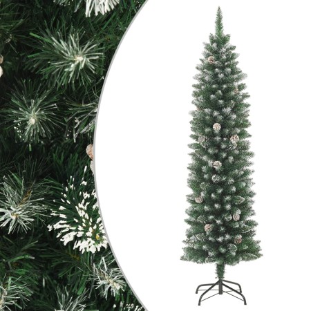 Narrow artificial Christmas tree with PVC support 210 cm by vidaXL, Christmas trees - Ref: Foro24-345167, Price: 71,75 €, Dis...