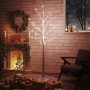 Weiße künstliche Birke mit 96 warmweißen LEDs 180 cm von vidaXL, Weihnachtsbäume - Ref: Foro24-345144, Preis: 63,07 €, Rabatt: %
