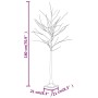 Weiße künstliche Birke mit 96 warmweißen LEDs 180 cm von vidaXL, Weihnachtsbäume - Ref: Foro24-345144, Preis: 63,07 €, Rabatt: %