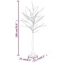 White artificial birch with 96 warm white LEDs 180 cm by vidaXL, Christmas trees - Ref: Foro24-345144, Price: 61,54 €, Discou...
