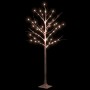 Weiße künstliche Birke mit 72 warmweißen LEDs 150 cm von vidaXL, Weihnachtsbäume - Ref: Foro24-345143, Preis: 43,96 €, Rabatt: %