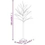 Weiße künstliche Birke mit 72 warmweißen LEDs 150 cm von vidaXL, Weihnachtsbäume - Ref: Foro24-345143, Preis: 43,20 €, Rabatt: %