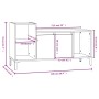 TV-Schrank aus geräuchertem Eichensperrholz, 100 x 35 x 55 cm von vidaXL, TV-Möbel - Ref: Foro24-821185, Preis: 63,07 €, Raba...