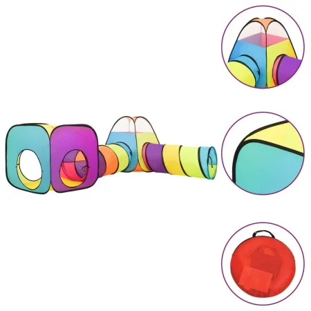 Tienda de juegos para niños multicolor 190x264x90 cm de vidaXL, Tiendas y túneles de juego - Ref: Foro24-93683, Precio: 52,60...