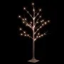 White artificial birch with 48 warm white LEDs 120 cm by vidaXL, Christmas trees - Ref: Foro24-345142, Price: 34,51 €, Discou...
