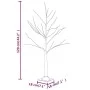 White artificial birch with 48 warm white LEDs 120 cm by vidaXL, Christmas trees - Ref: Foro24-345142, Price: 34,51 €, Discou...