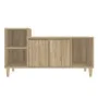 Mueble para TV madera contrachapada roble Sonoma 100x35x55 cm de vidaXL, Muebles TV - Ref: Foro24-821175, Precio: 65,04 €, De...