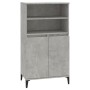 Hohes Sideboard aus betongrauem Sperrholz, 60 x 36 x 110 cm von vidaXL, Sideboards - Ref: Foro24-821232, Preis: 98,72 €, Raba...
