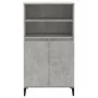 Aparador alto madera contrachapada gris hormigón 60x36x110 cm de vidaXL, Aparadores - Ref: Foro24-821232, Precio: 97,71 €, De...