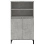 Hohes Sideboard aus betongrauem Sperrholz, 60 x 36 x 110 cm von vidaXL, Sideboards - Ref: Foro24-821232, Preis: 98,72 €, Raba...