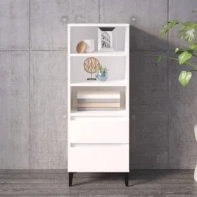 Hohe Anrichte weiß Sperrholz 40x36x110 cm von vidaXL, Sideboards - Ref: Foro24-821244, Preis: 69,02 €, Rabatt: %