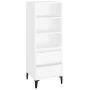 Aparador alto madera contrachapada blanco 40x36x110 cm de vidaXL, Aparadores - Ref: Foro24-821244, Precio: 69,02 €, Descuento: %