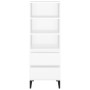 Aparador alto madera contrachapada blanco 40x36x110 cm de vidaXL, Aparadores - Ref: Foro24-821244, Precio: 69,80 €, Descuento: %