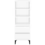 Aparador alto madera contrachapada blanco 40x36x110 cm de vidaXL, Aparadores - Ref: Foro24-821244, Precio: 69,02 €, Descuento: %