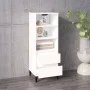 Aparador alto madera contrachapada blanco 40x36x110 cm de vidaXL, Aparadores - Ref: Foro24-821244, Precio: 69,02 €, Descuento: %