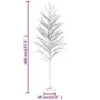 Abedul artificial blanco con 672 LEDs blanco cálido 400 cm de vidaXL, Arboles de navidad - Ref: Foro24-345147, Precio: 100,44...