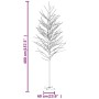 Weiße künstliche Birke mit 672 warmweißen LEDs 400 cm von vidaXL, Weihnachtsbäume - Ref: Foro24-345147, Preis: 101,42 €, Raba...