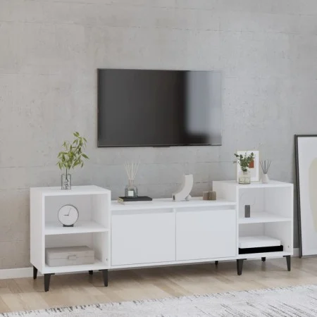 TV-Ständer Sperrholz weiß 160x35x55 cm von vidaXL, TV-Möbel - Ref: Foro24-821196, Preis: 92,73 €, Rabatt: %