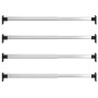 Telescopic wardrobe rails 4 units silver 58-100 cm by vidaXL, Dresser Organizers and Bar Hangers - Ref: Foro24-3102979, Price...
