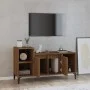 Mueble para TV madera contrachapada marrón roble 100x35x55 cm de vidaXL, Muebles TV - Ref: Foro24-821187, Precio: 59,45 €, De...
