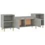 Concrete gray plywood TV cabinet 160x35x55 cm by vidaXL, TV Furniture - Ref: Foro24-821192, Price: 86,33 €, Discount: %