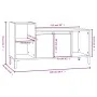 TV-Schrank aus braunem Eichensperrholz, 100 x 35 x 55 cm von vidaXL, TV-Möbel - Ref: Foro24-821187, Preis: 59,45 €, Rabatt: %