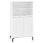Hohes weißes Sperrholz-Sideboard 60x36x110 cm von vidaXL, Sideboards - Ref: Foro24-821228, Preis: 98,09 €, Rabatt: %