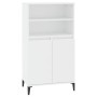 Hohes weißes Sperrholz-Sideboard 60x36x110 cm von vidaXL, Sideboards - Ref: Foro24-821228, Preis: 98,11 €, Rabatt: %