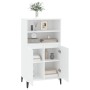 Hohes weißes Sperrholz-Sideboard 60x36x110 cm von vidaXL, Sideboards - Ref: Foro24-821228, Preis: 98,11 €, Rabatt: %