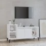 TV stand made of glossy white plywood, 100x35x55 cm by vidaXL, TV Furniture - Ref: Foro24-821182, Price: 60,17 €, Discount: %