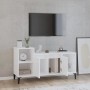 TV-Ständer aus weißem, glänzendem Sperrholz 100x35x55 cm von vidaXL, TV-Möbel - Ref: Foro24-821182, Preis: 60,90 €, Rabatt: %