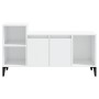 TV-Ständer aus weißem, glänzendem Sperrholz 100x35x55 cm von vidaXL, TV-Möbel - Ref: Foro24-821182, Preis: 60,90 €, Rabatt: %