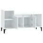 TV-Ständer aus weißem, glänzendem Sperrholz 100x35x55 cm von vidaXL, TV-Möbel - Ref: Foro24-821182, Preis: 60,17 €, Rabatt: %