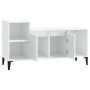 TV-Ständer aus weißem, glänzendem Sperrholz 100x35x55 cm von vidaXL, TV-Möbel - Ref: Foro24-821182, Preis: 60,90 €, Rabatt: %