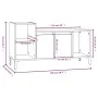 TV-Ständer aus weißem, glänzendem Sperrholz 100x35x55 cm von vidaXL, TV-Möbel - Ref: Foro24-821182, Preis: 60,17 €, Rabatt: %