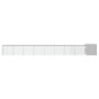 Gallinero de acero galvanizado gris 900x91x100 cm