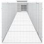 Gallinero de acero galvanizado gris 900x91x100 cm