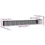 Gray galvanized steel chicken coop 900x91x100 cm by vidaXL, Cages and habitats for small animals - Ref: Foro24-3106466, Price...